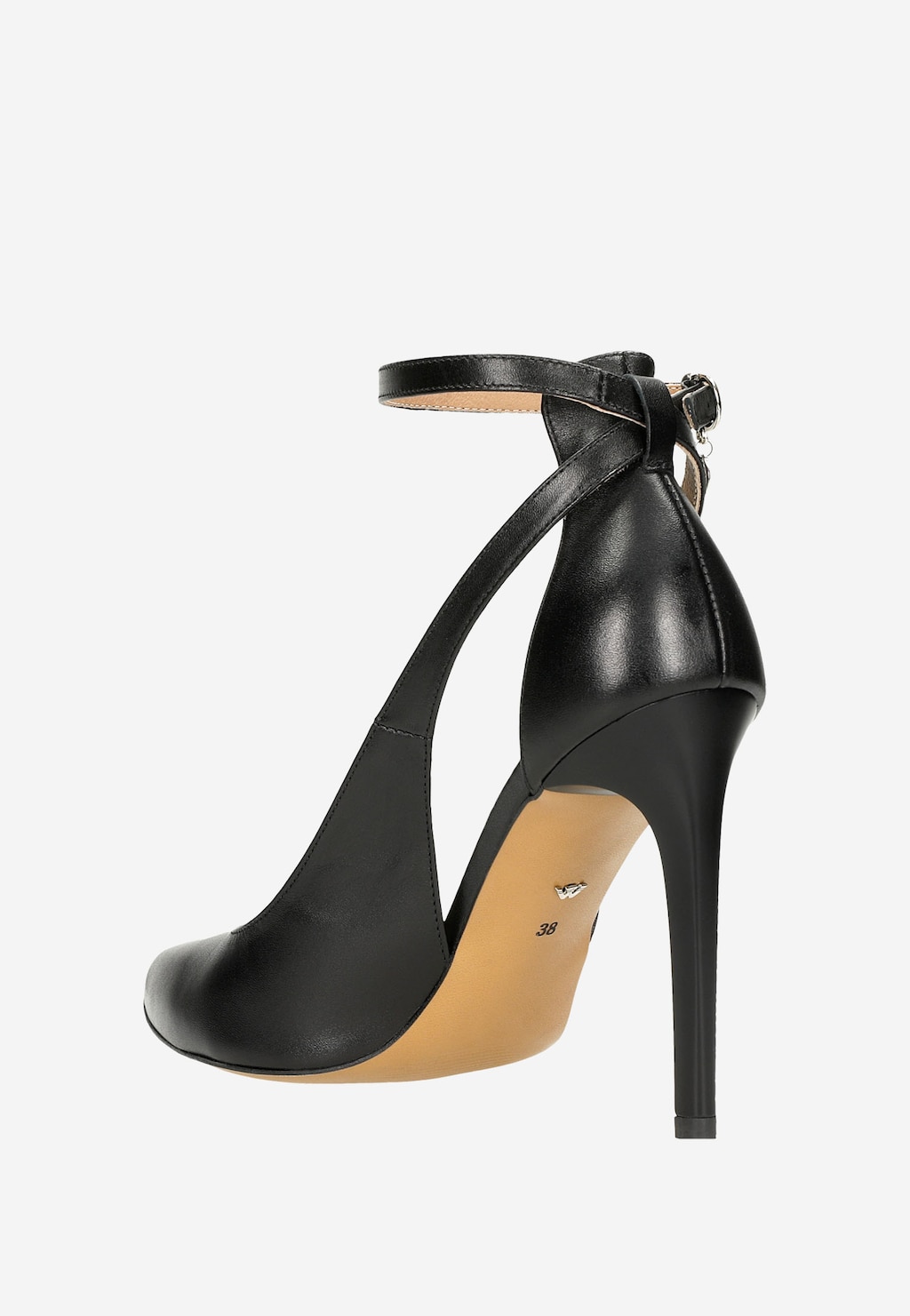 Čierne dámske čerpadlá s vysokým ihličkovým podpätkom 35065-51 Widok 4