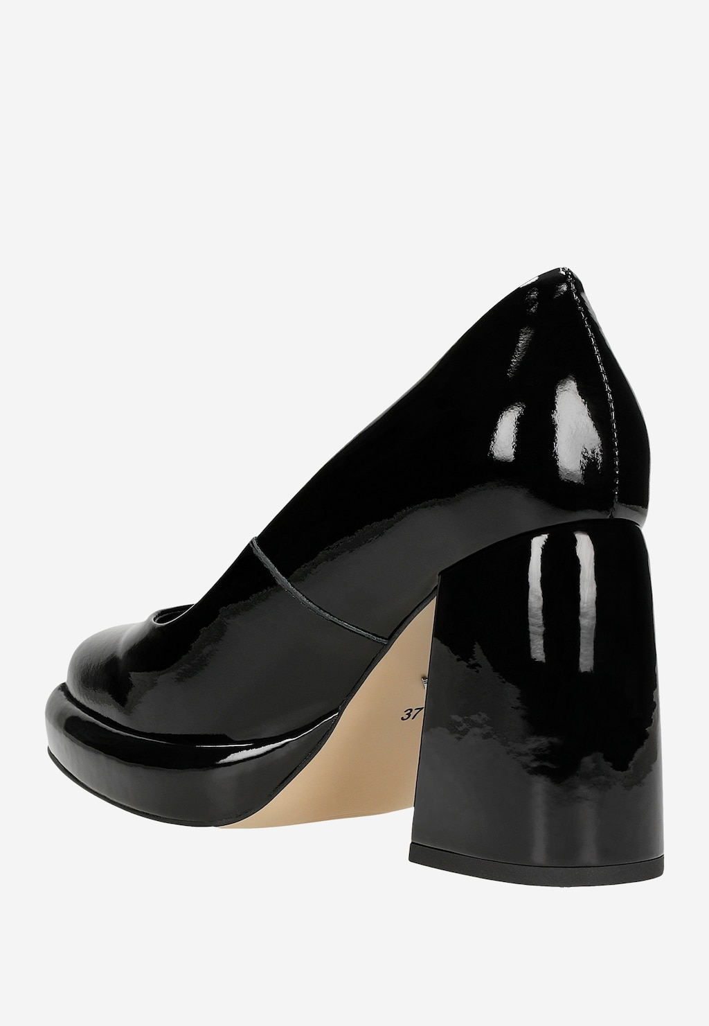 Černé dámské lodičky z kvalitní lakované kůže 35150-31 Widok 4