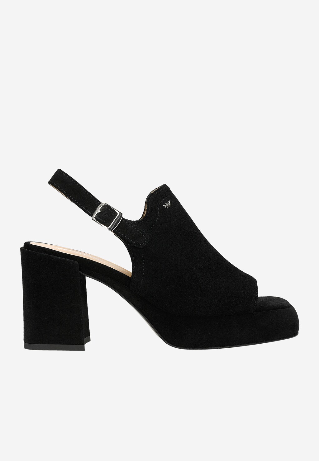 Čierne dámske sandále s otvorenou špičkou 76120-61 Widok 2