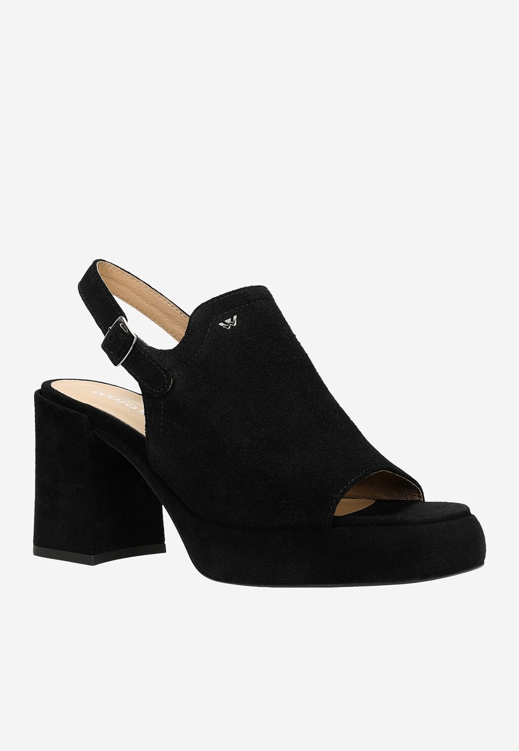 Čierne dámske sandále s otvorenou špičkou 76120-61 Widok 3