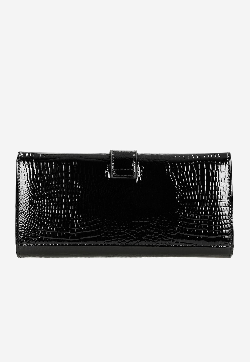 Velká lakovaná černá dámská peněženka 91060-31 Widok 4