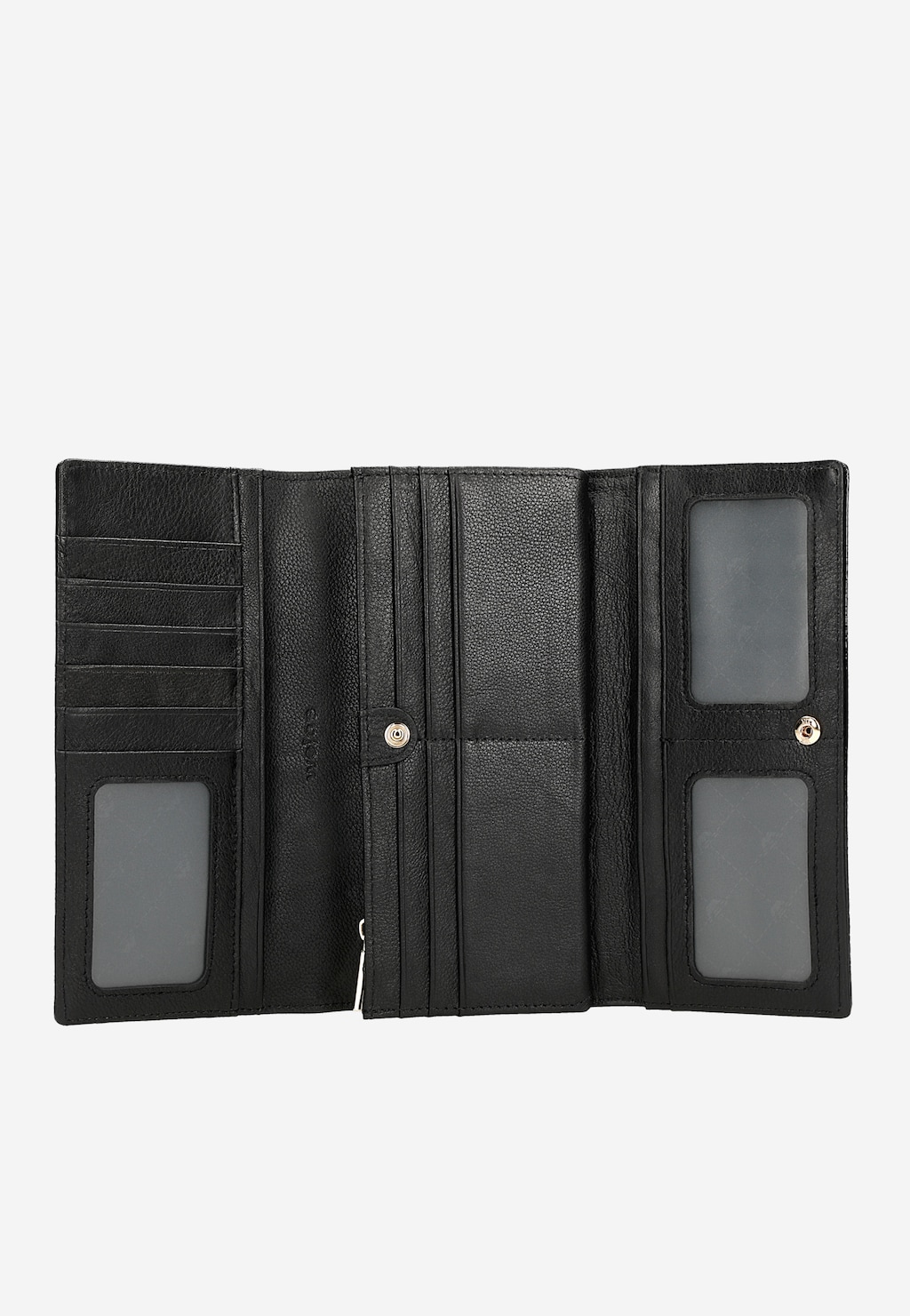 Velká lakovaná černá dámská peněženka 91060-31 Widok 5