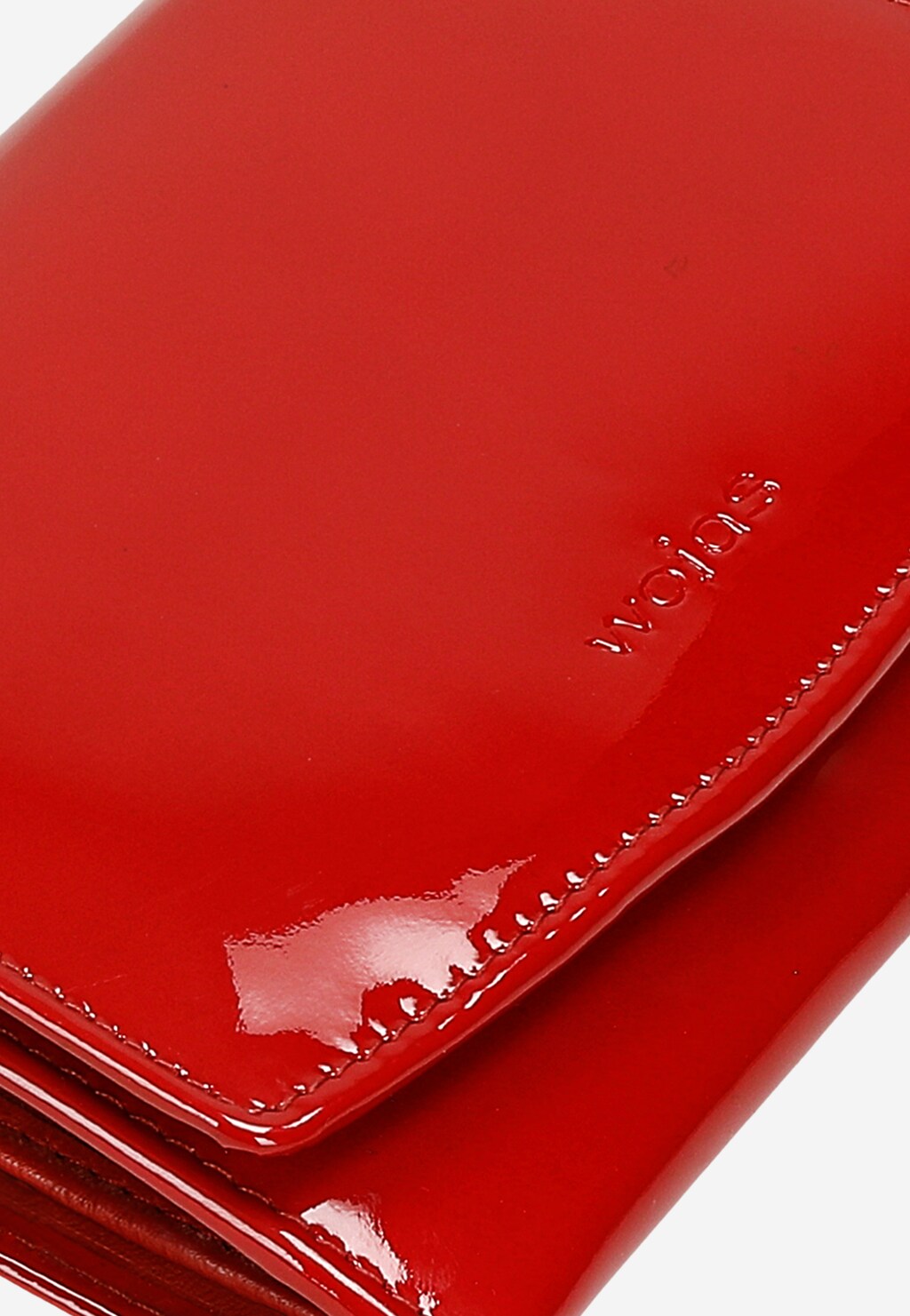 Lakierowany czerwony portfel damski 91076-35 Widok 8