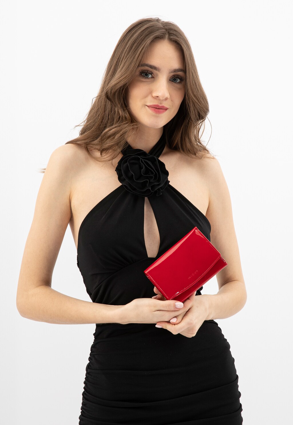 Lakierowany czerwony portfel damski 91076-35 Widok 1