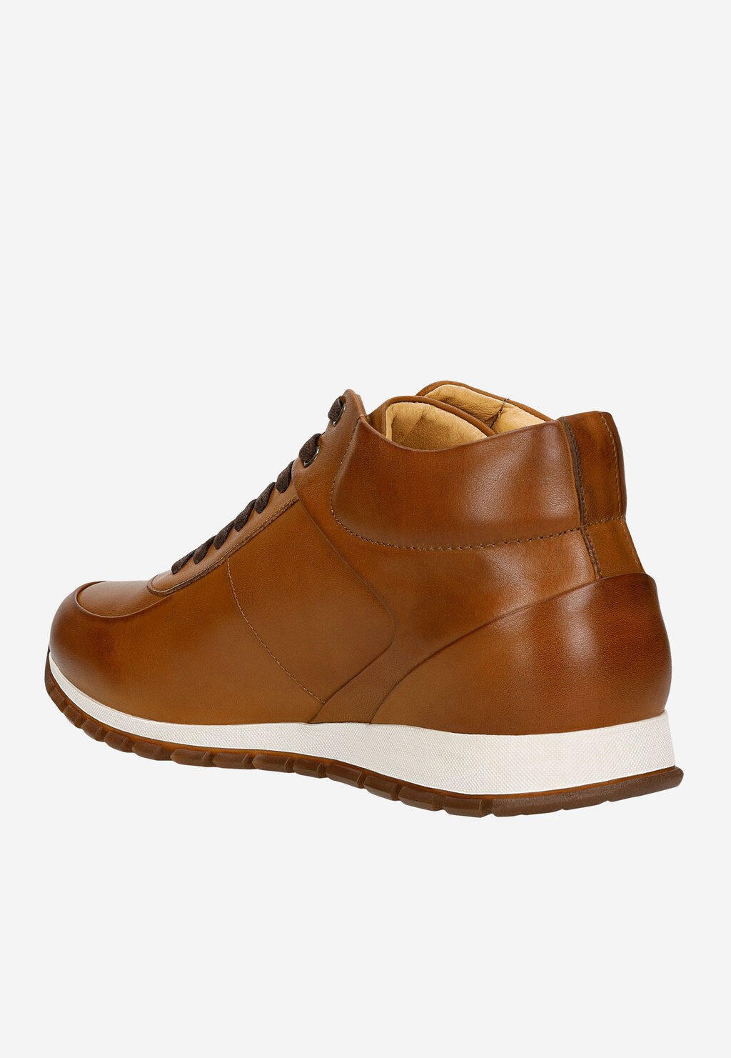Pánske poltopánky z hnedej lícovej kože sú ideálne na jeseň 9166-53 Widok 4