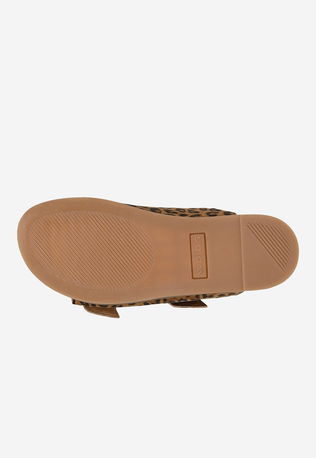 Kožené šľapky s leopardím vzorom so zlatými ozdobami 74125-60 Widok 5