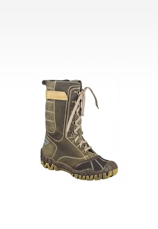 Zateplené kozačky BARTEK T-441960/05V, pro dívky, olivově zelené
