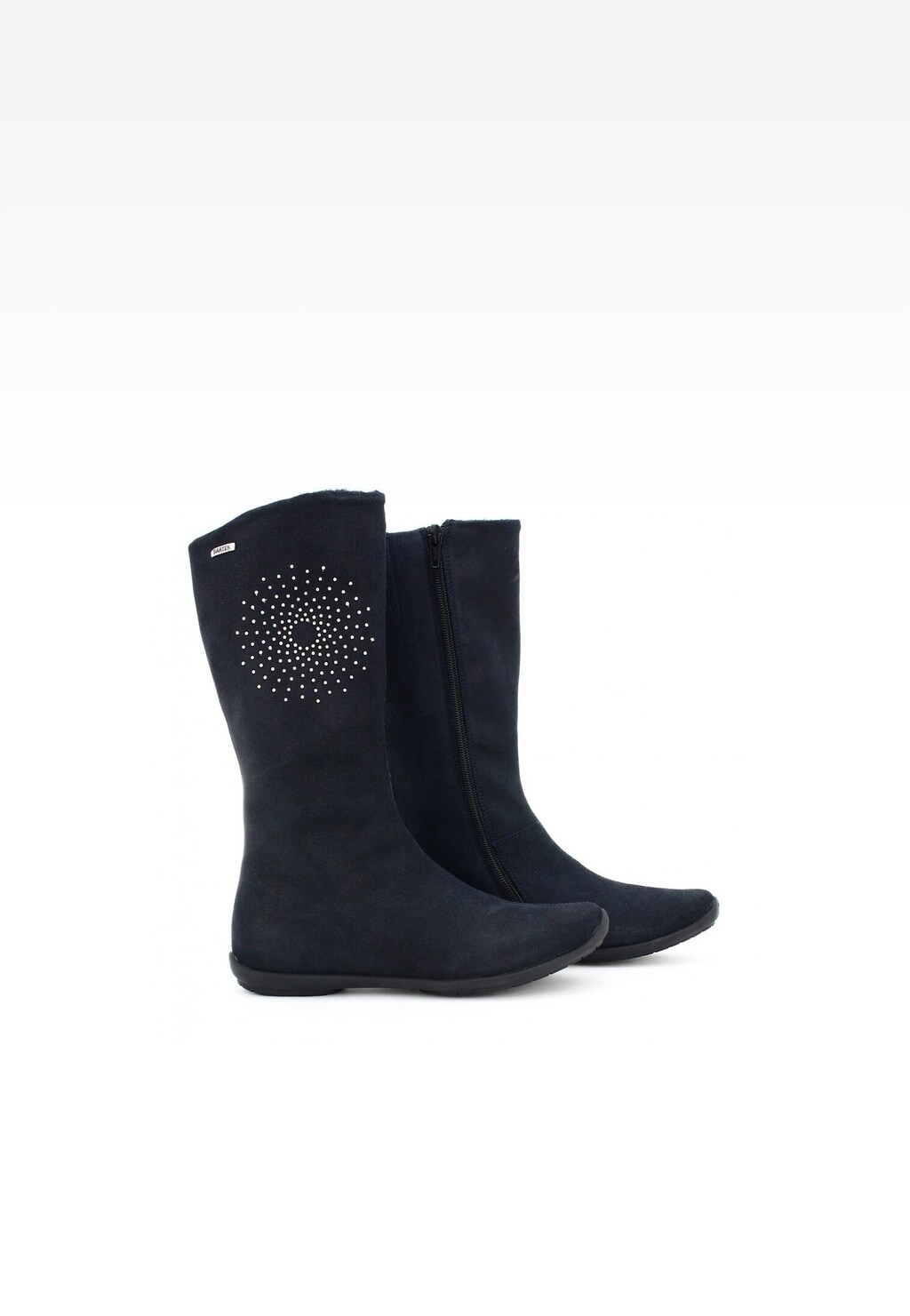 Kozaki BARTEK W-77256/SZ/0FD, dla dziewcząt, granatowy Widok 6