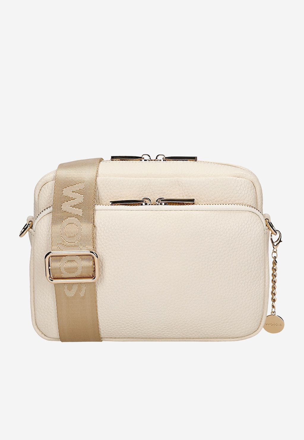 Malá dámska kožená kabelka v béžovej farbe 80343-54 Widok 1