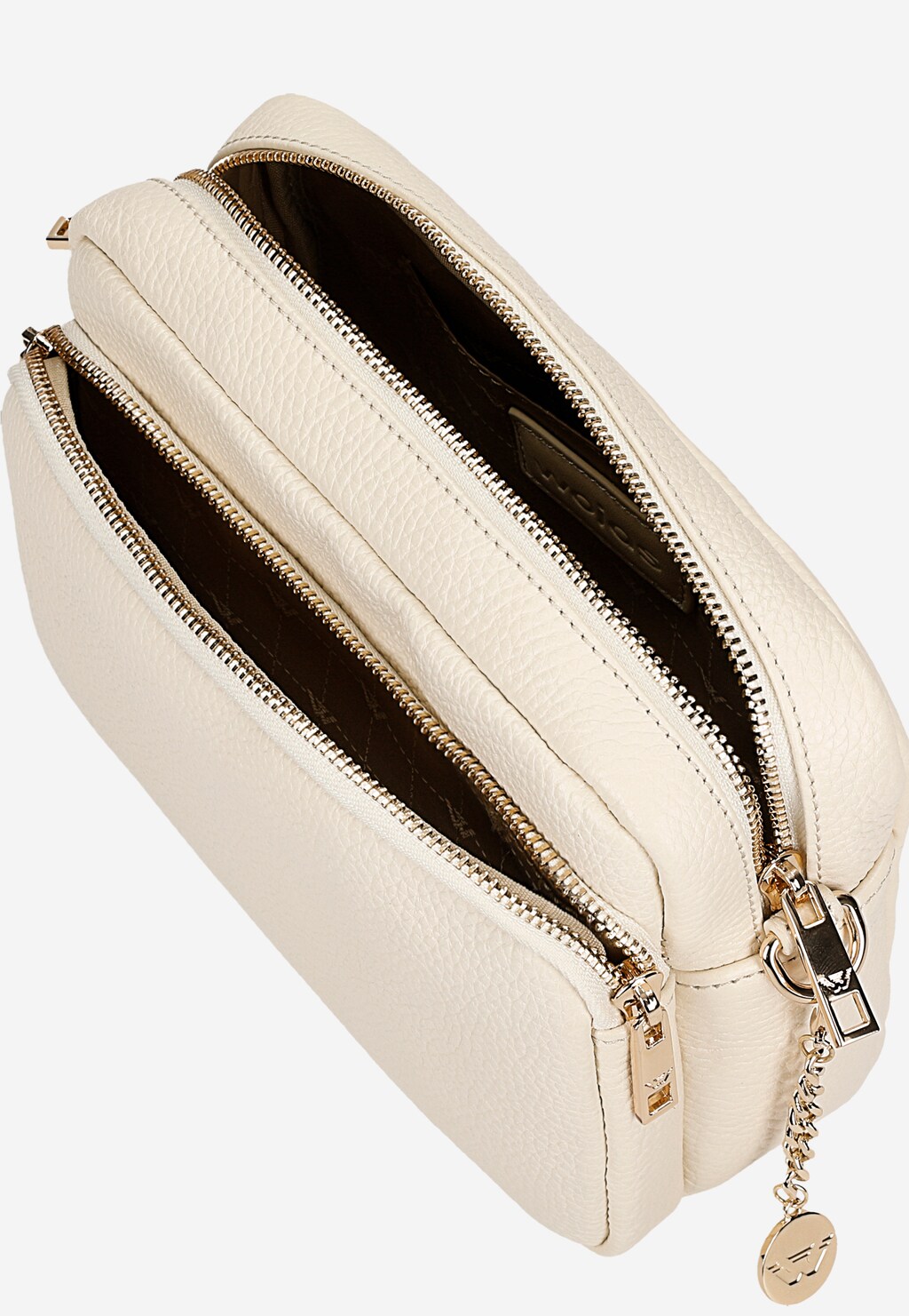 Malá dámska kožená kabelka v béžovej farbe 80343-54 Widok 5