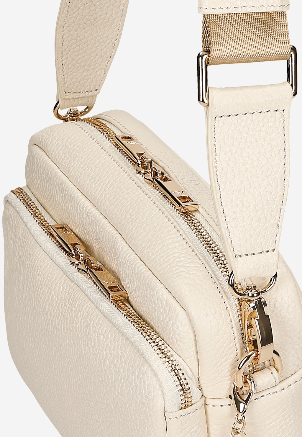 Malá dámska kožená kabelka v béžovej farbe 80343-54 Widok 6