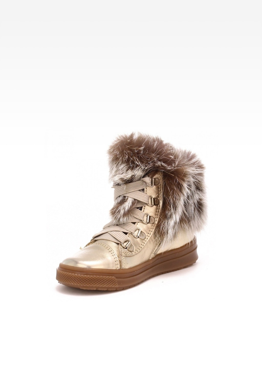 Trzewiki ocieplane BARTEK 4393-1PX, dla dziewcząt, złoty Widok 3