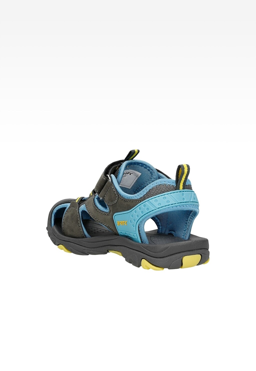 Sandały BARTEK 19042505 w kolorze szaro-niebieskim z żółtymi akcentami Widok 3