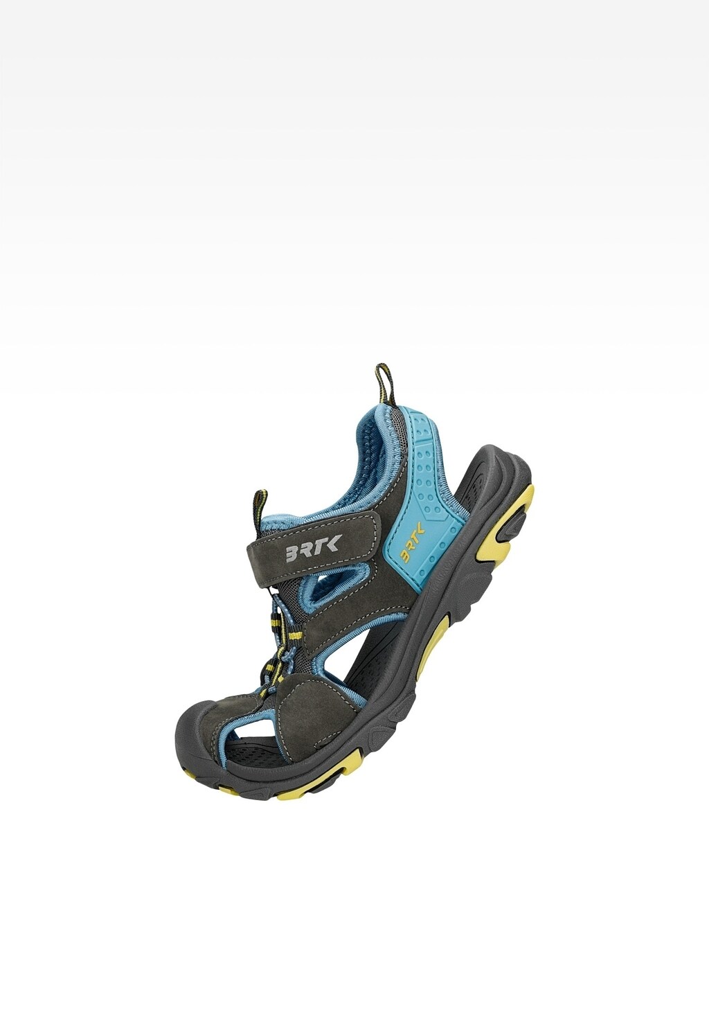 Sandały BARTEK 19042505 w kolorze szaro-niebieskim z żółtymi akcentami Widok 7