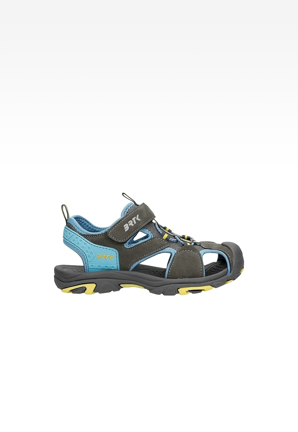 Sandały BARTEK 16042505 w kolorze szaro-niebieskim z żółtymi akcentami Widok 1