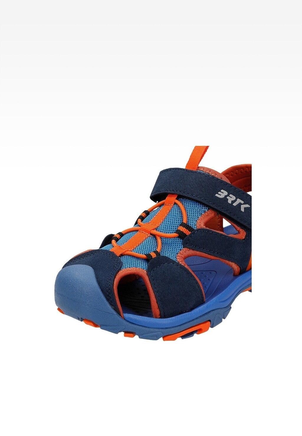 Sandały BARTEK 19042501 granatowo-pomarańczowe, zapinane na rzepy Widok 8