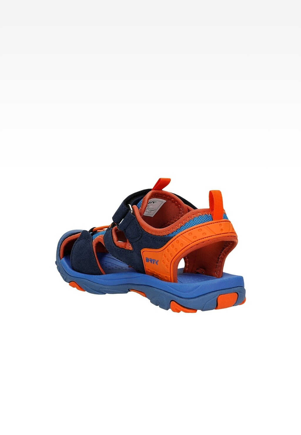 Sandały BARTEK 19042501 granatowo-pomarańczowe, zapinane na rzepy Widok 3
