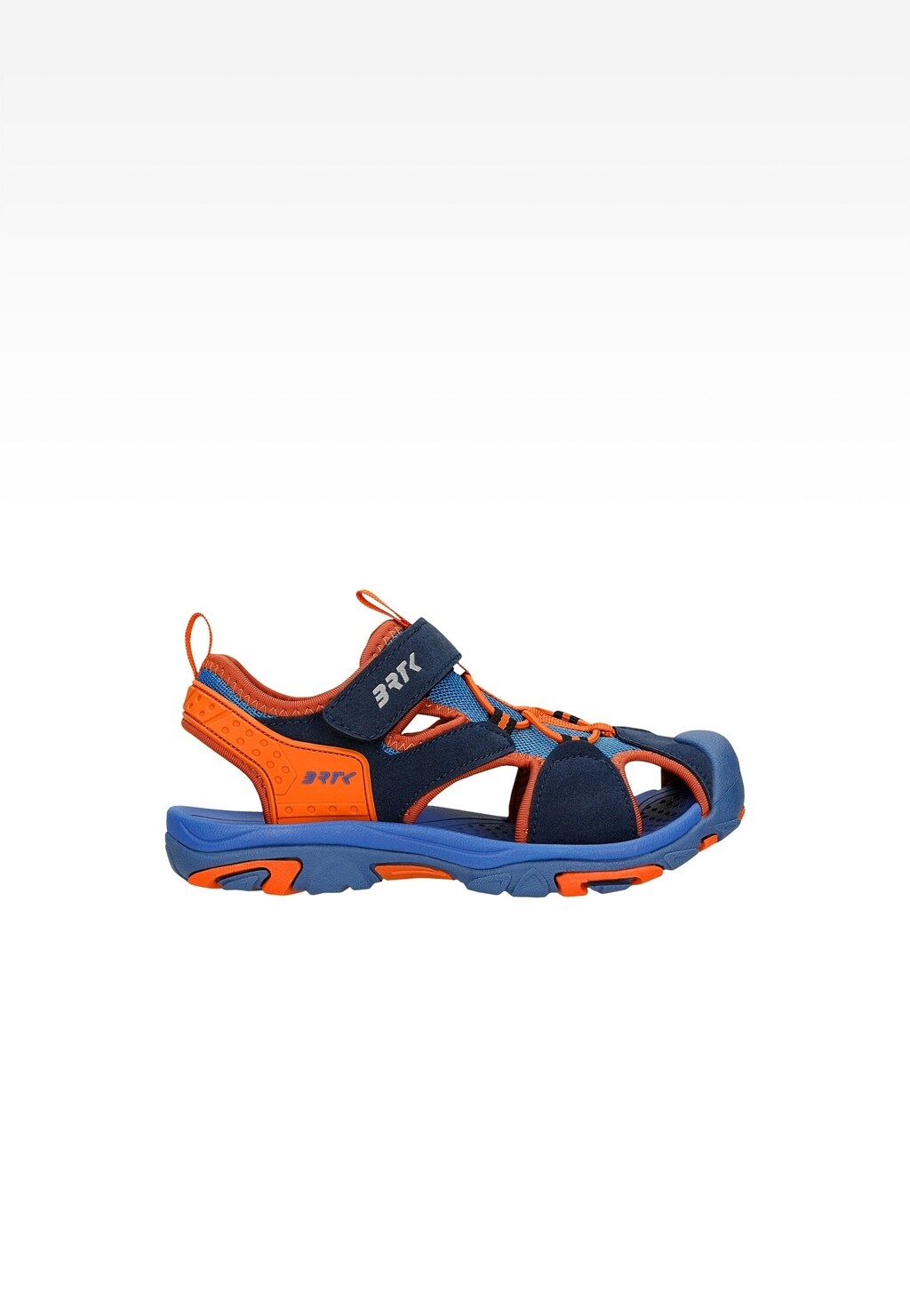 Sandały BARTEK 19042501 granatowo-pomarańczowe, zapinane na rzepy Widok 1