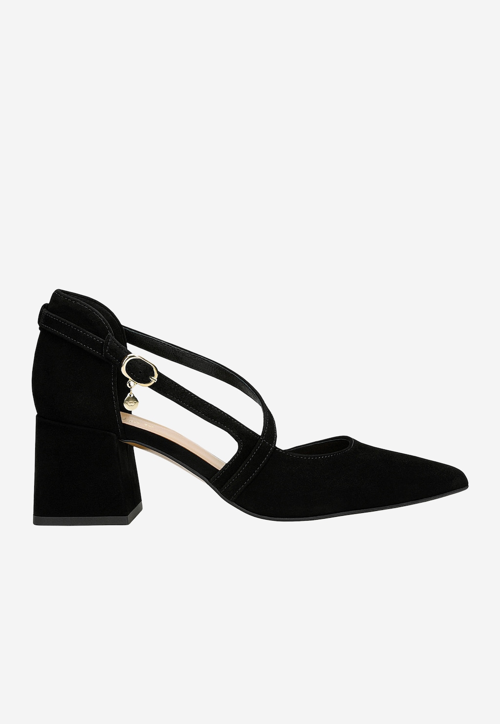 Semišové lodičky s prekrížanými remienkami 35128-61 Widok 2