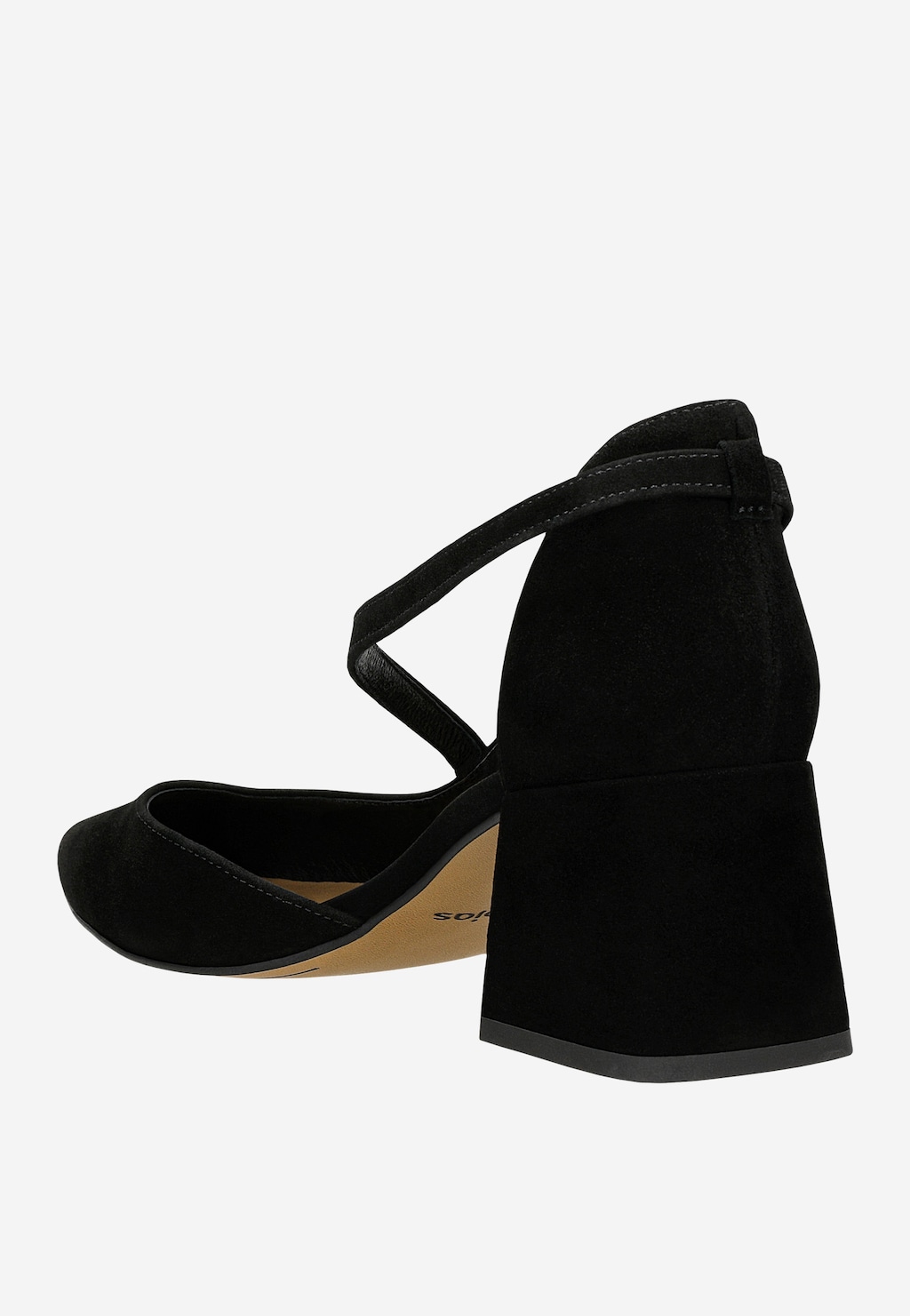 Semišové lodičky s prekrížanými remienkami 35128-61 Widok 4