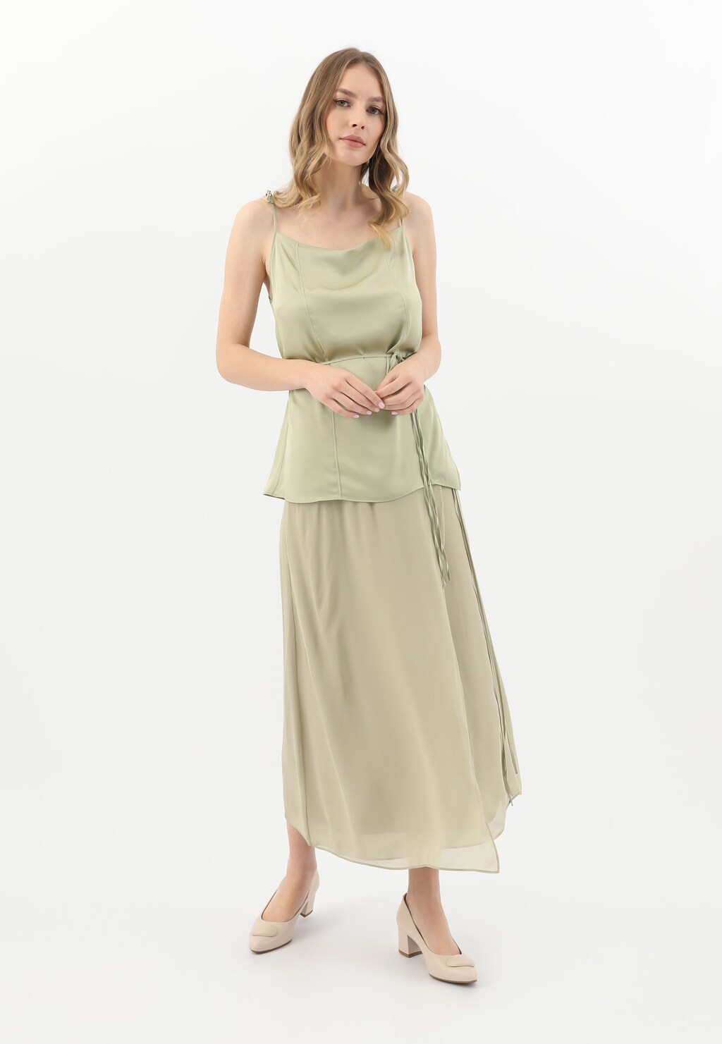 Dámske béžové lodičky na podpätku Wojas. Elegancia na každý deň 35130-54 Widok 7