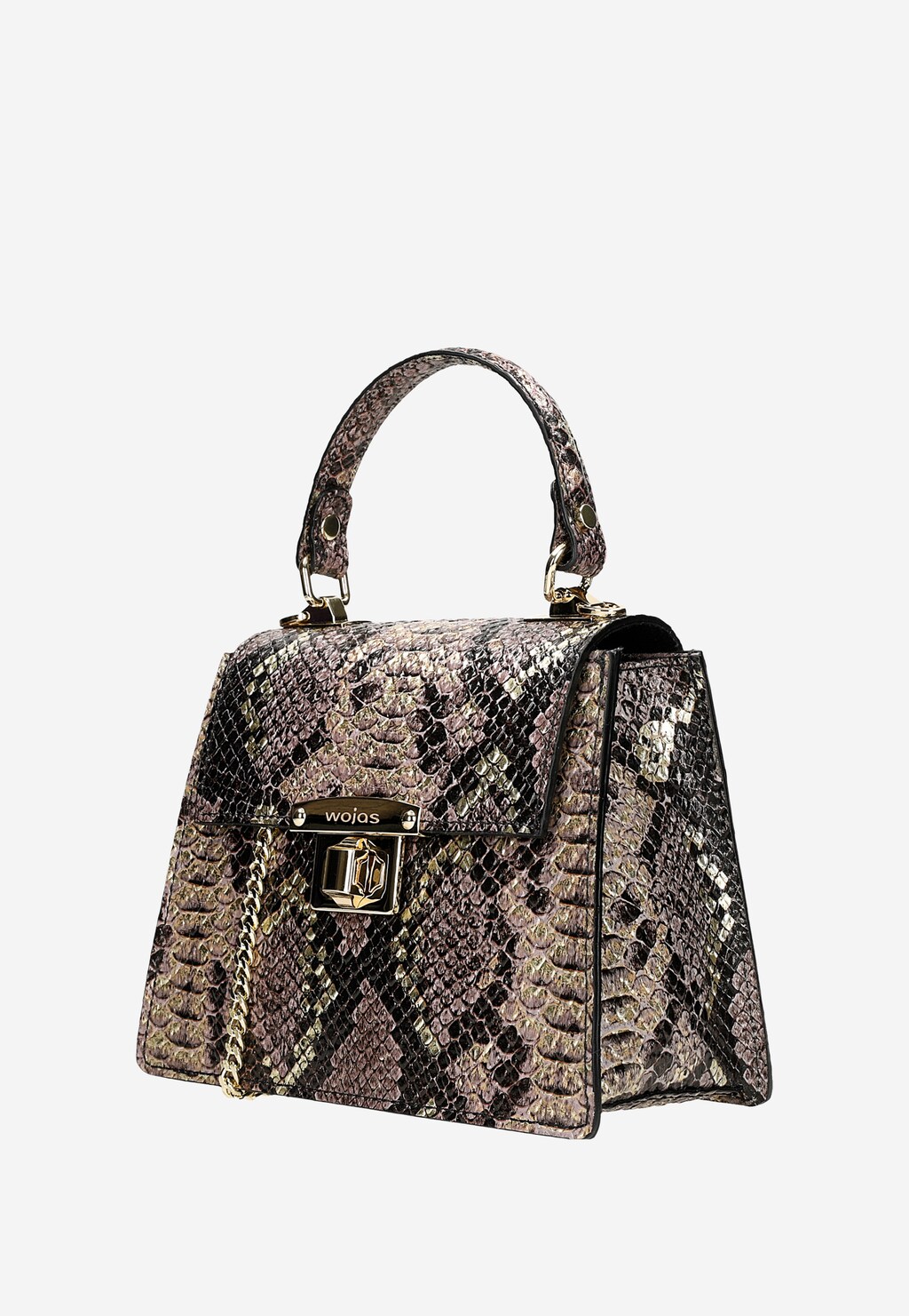 Elegantní kufrová taška se vzorem hadí kůže 80340-52 Widok 3