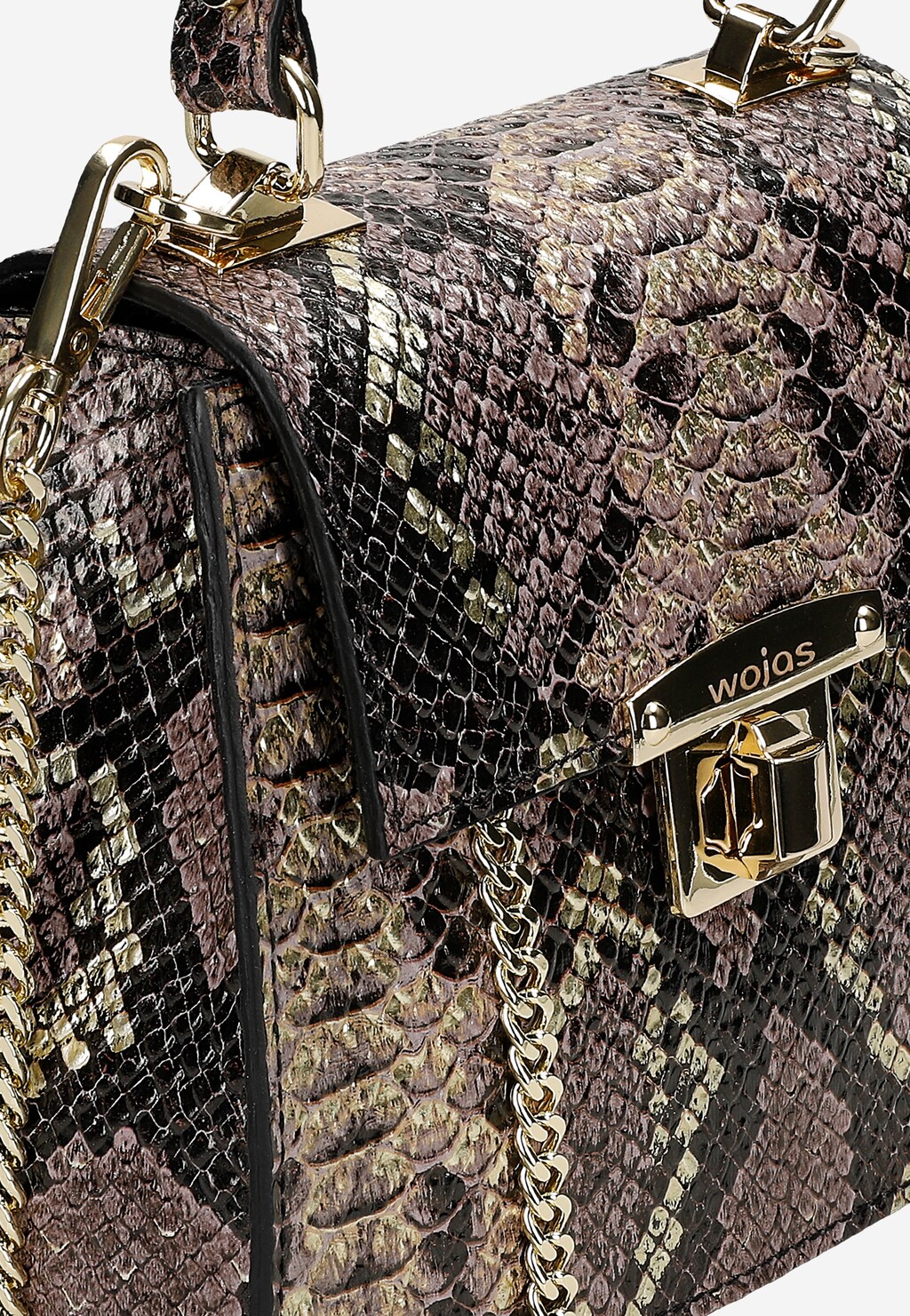 Elegantní kufrová taška se vzorem hadí kůže 80340-52 Widok 7