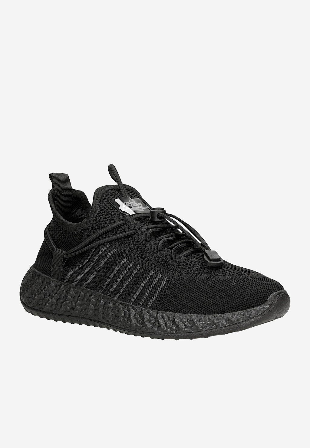 RELAKS černé síťované sneakers na černé podrážce R46166-80 Widok 2