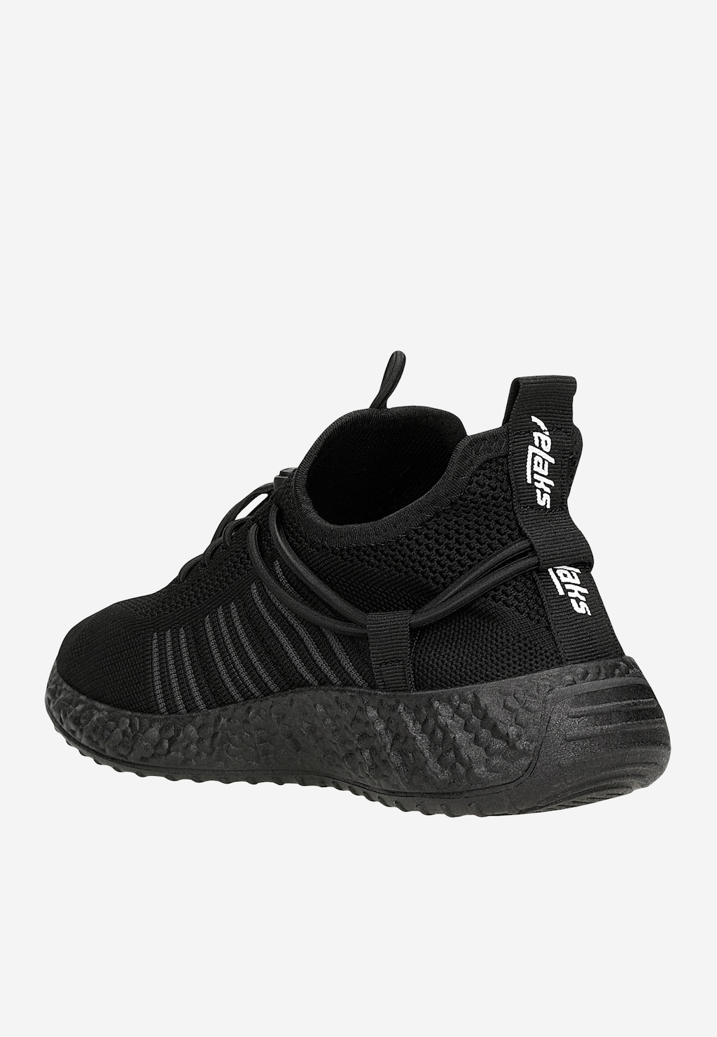 RELAKS černé síťované sneakers na černé podrážce R46166-80 Widok 3