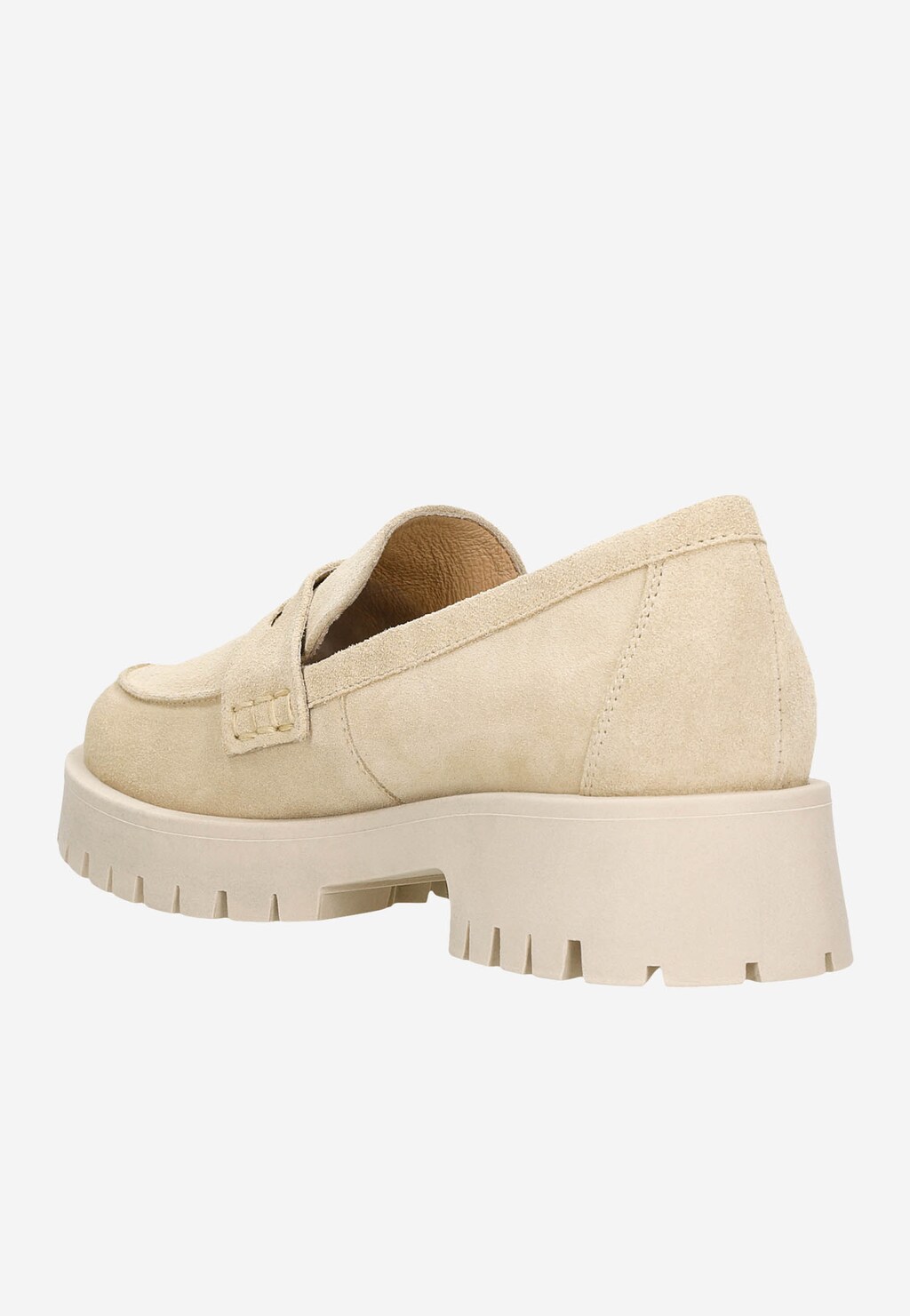 Béžové polobotky dámské s výraznou podrážkou 46124-64 Widok 4