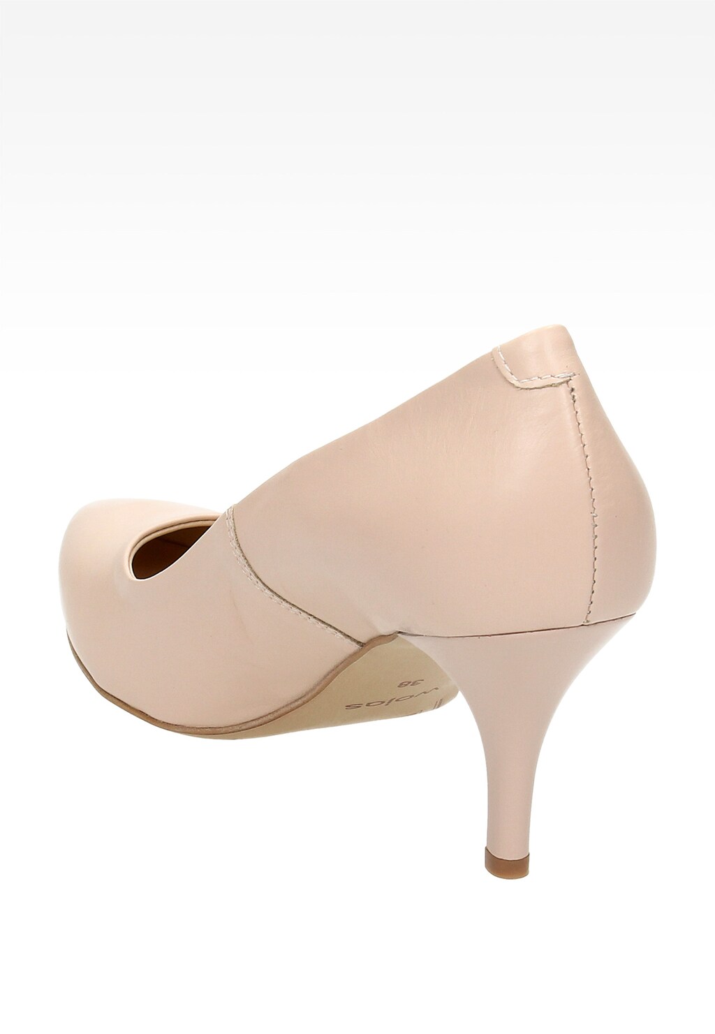 Beżowe damskie czółenka 4408-55 Widok 4