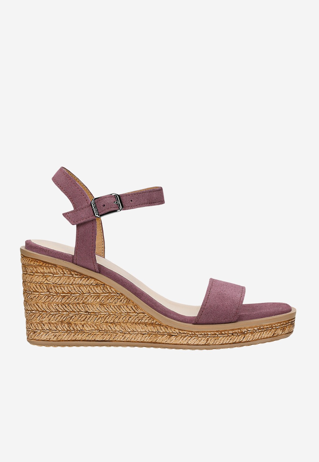 Fioletowe sandały damskie na koturnie 76148-65 Widok 2
