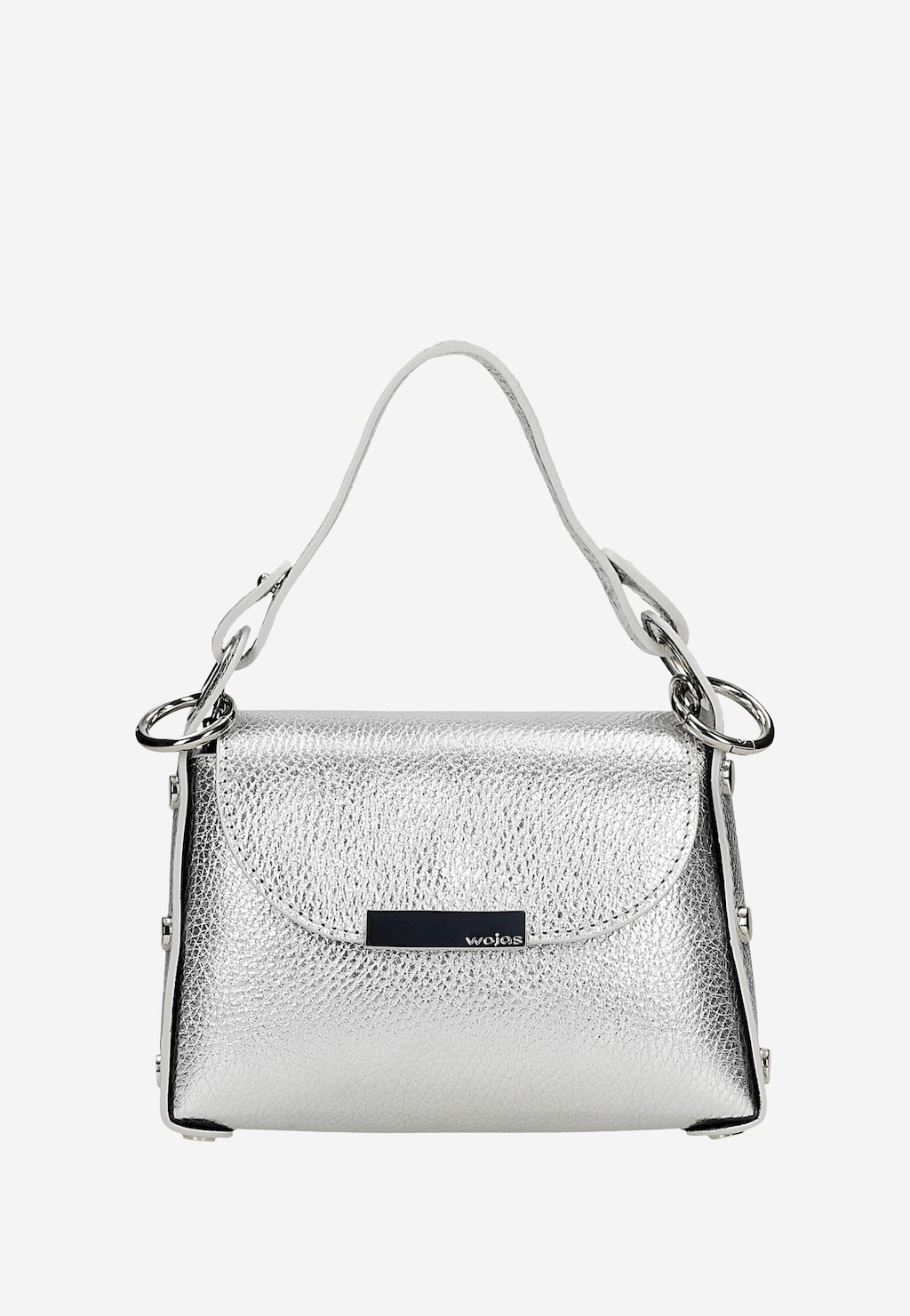 Stříbrná společenská kabelka s řetízkem 80184-59 Widok 2