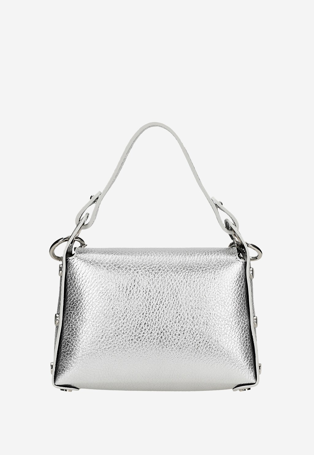 Stříbrná společenská kabelka s řetízkem 80184-59 Widok 4