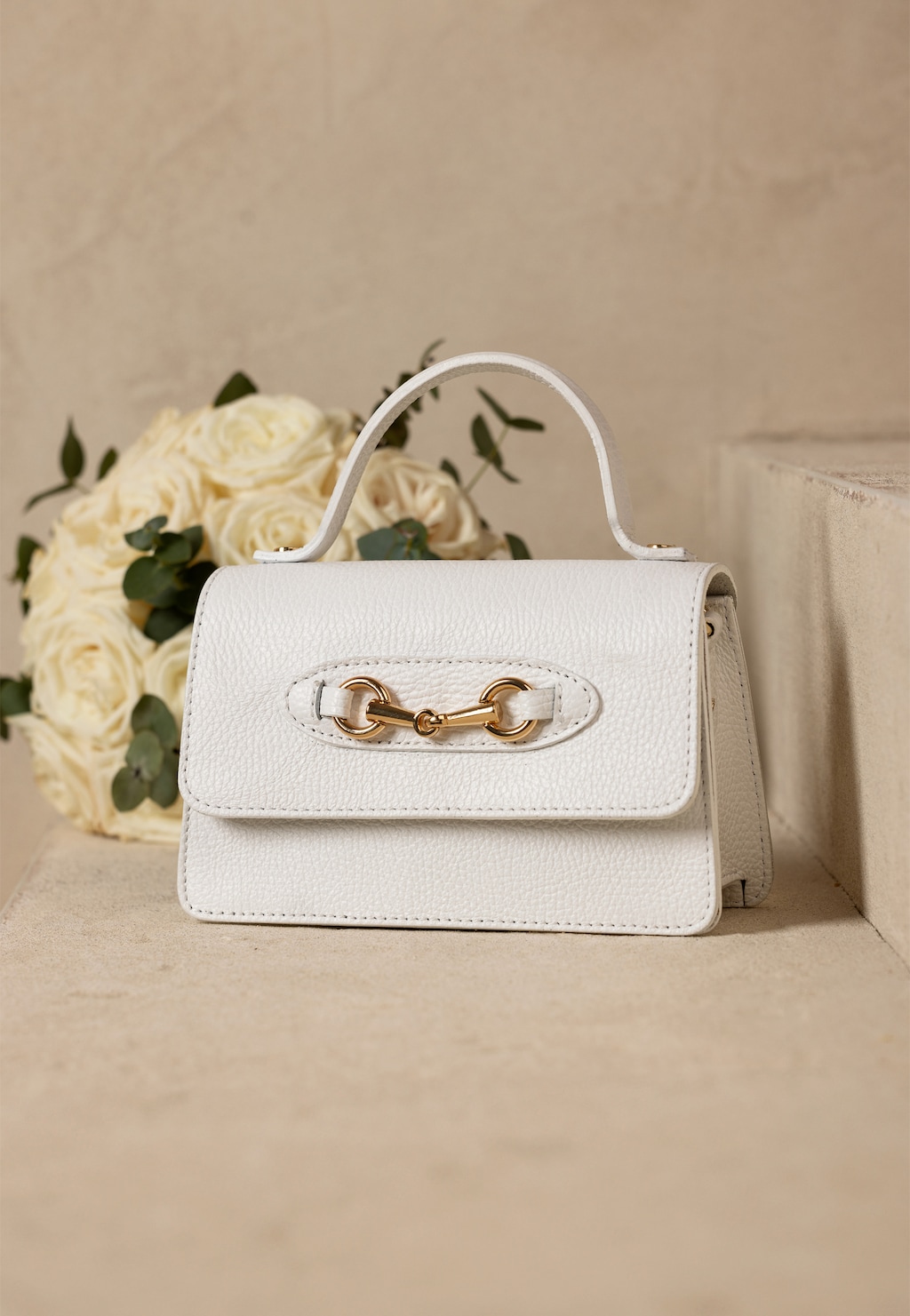 Malá biela spoločenská kabelka 80207-50 Widok 1