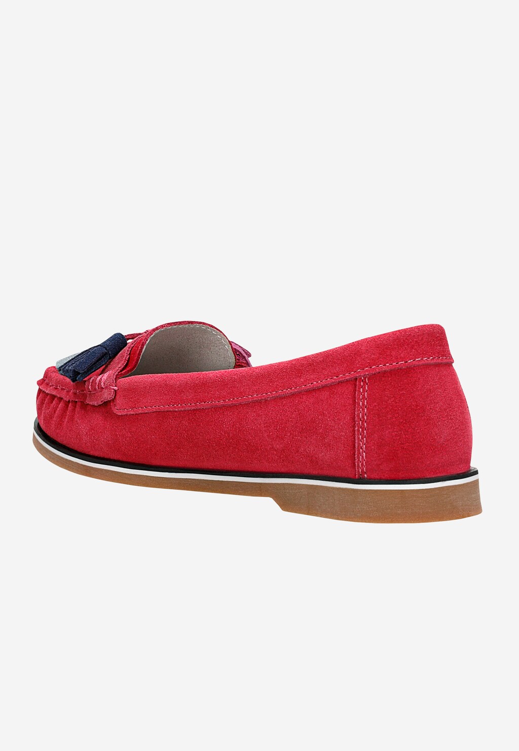 Różowe mokasyny damskie na płaskiej podeszwie 46295-65 Widok 4