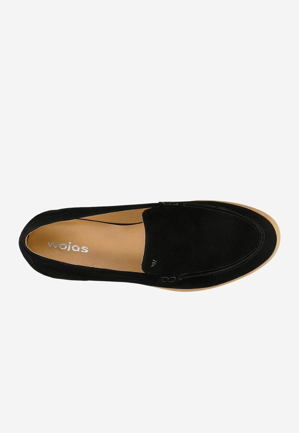 Elegantné dámske poltopánky Wojas, čierna velúr 46297-61 Widok 5