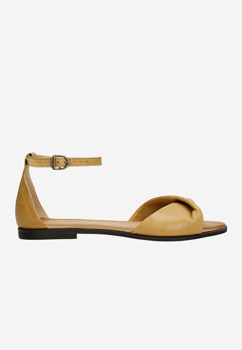 Beżowe sandały ze skóry licowej 76168-54 Widok 2