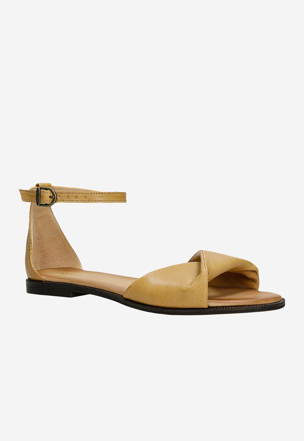 Beżowe sandały ze skóry licowej 76168-54 Widok 3