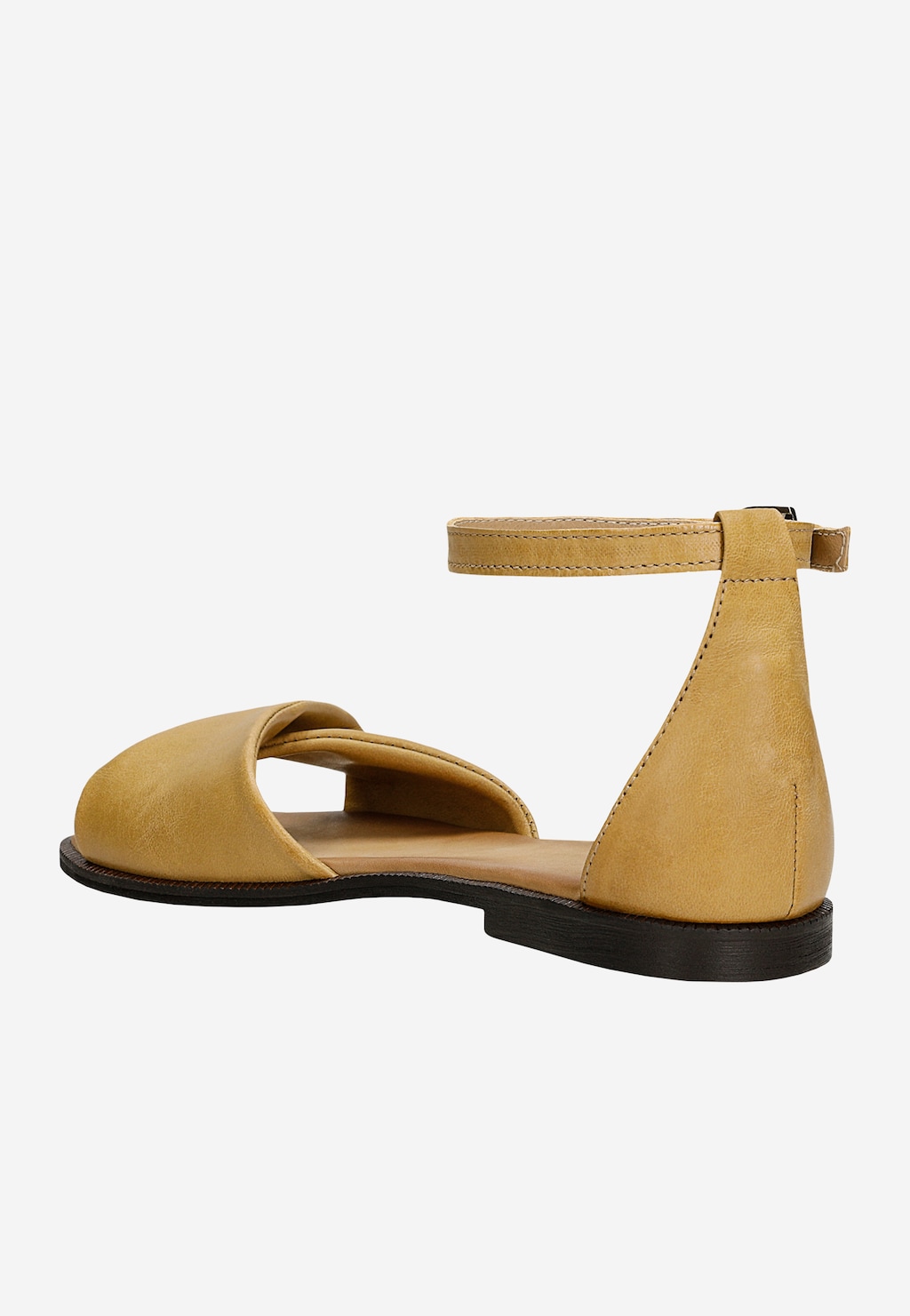 Beżowe sandały ze skóry licowej 76168-54 Widok 4