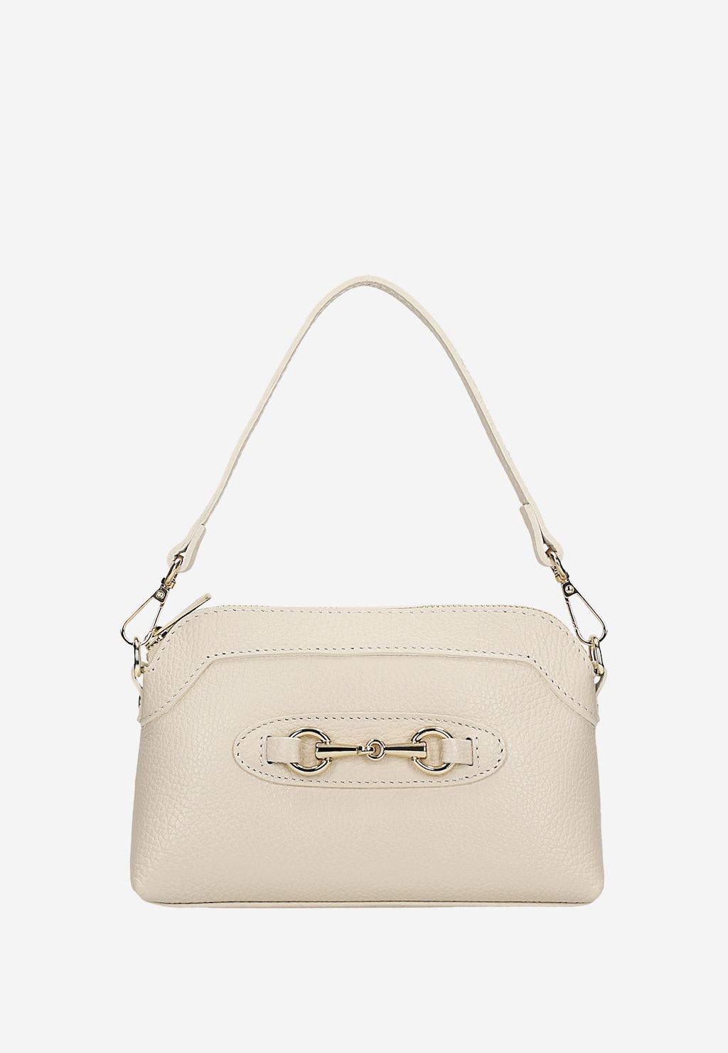 Malá béžová dámská kabelka se zlatou ozdobou 80155-54 Widok 5