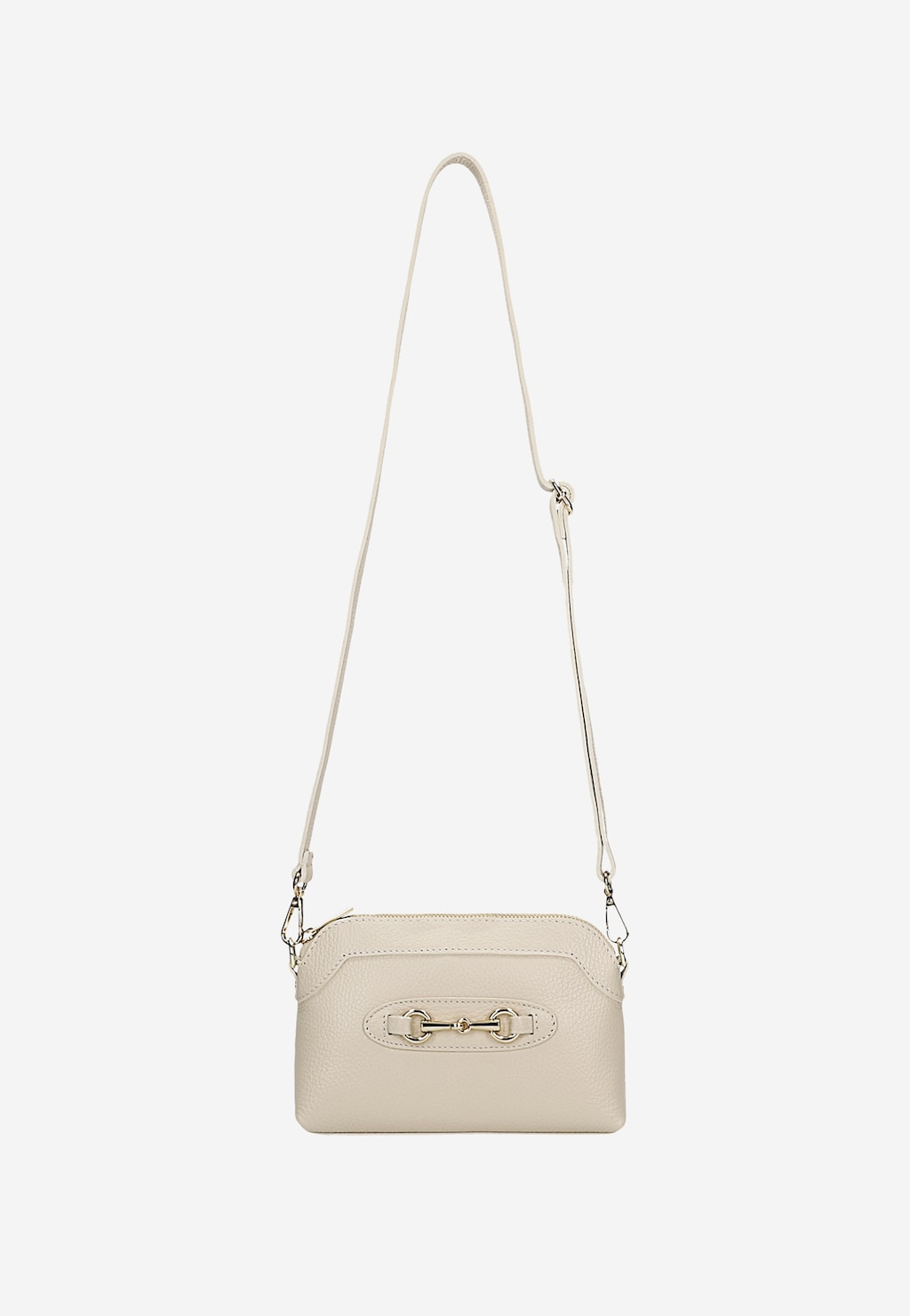 Malá béžová dámská kabelka se zlatou ozdobou 80155-54 Widok 6