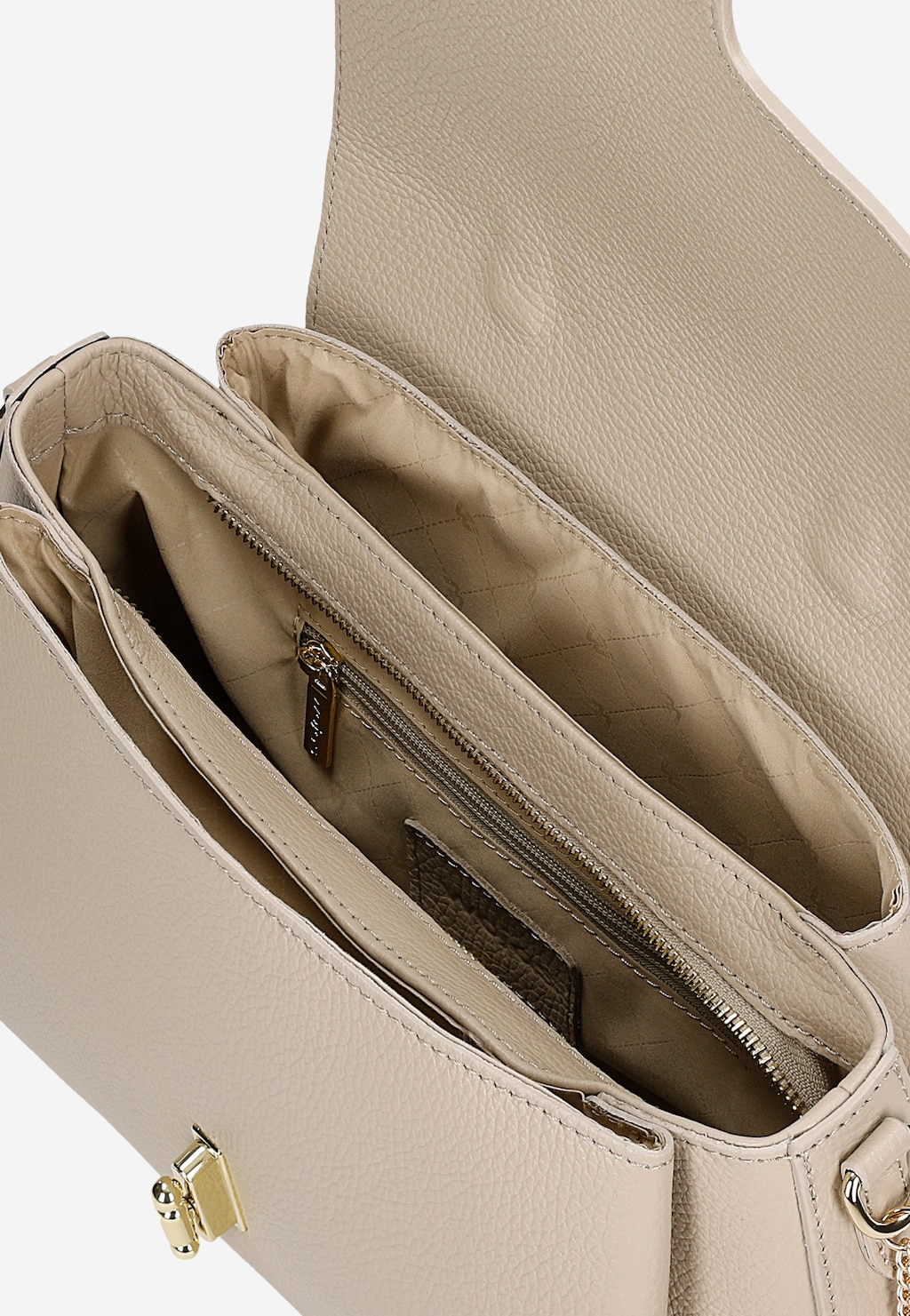 Svetlo béžový dámsky kufrík 80387-54 Widok 6