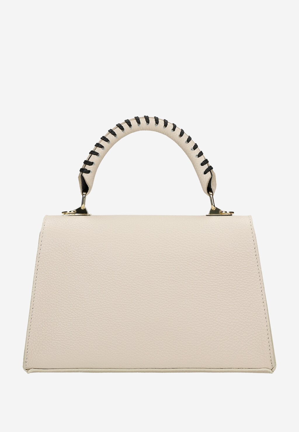 Malý kožený kufřík ve světle béžové barvě 80388-54 Widok 4