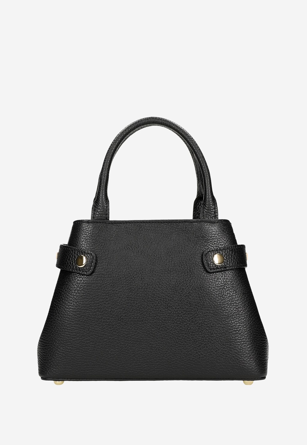 Decentní černá kožená dámská kufrová taška s velkými uchy 80204-51 Widok 4