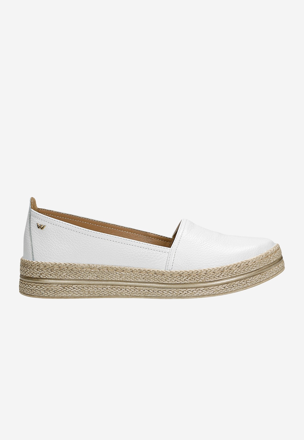 Bílé dámské slip-on boty na vysoké platformě 46277-59 Widok 2
