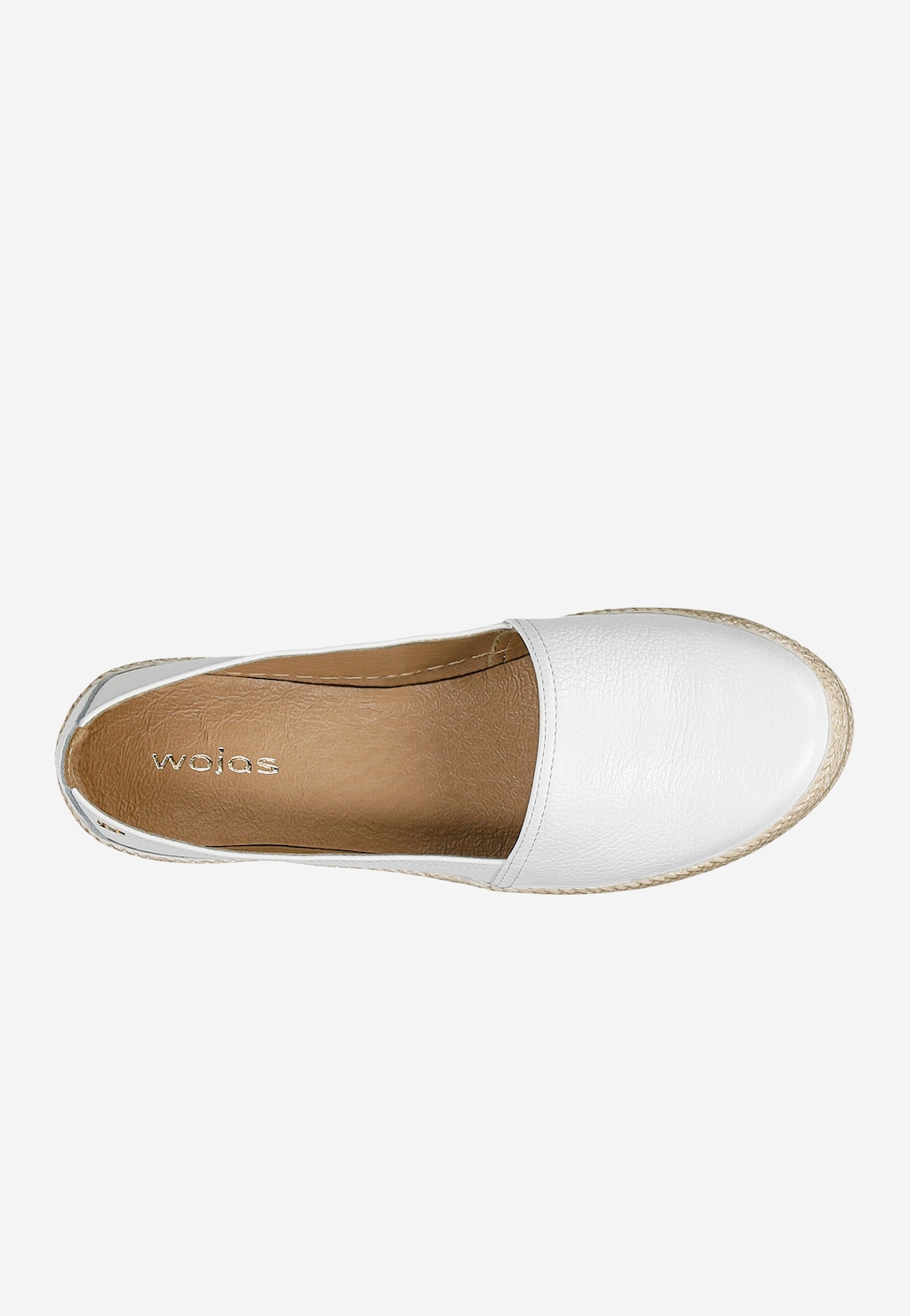 Bílé dámské slip-on boty na vysoké platformě 46277-59 Widok 5