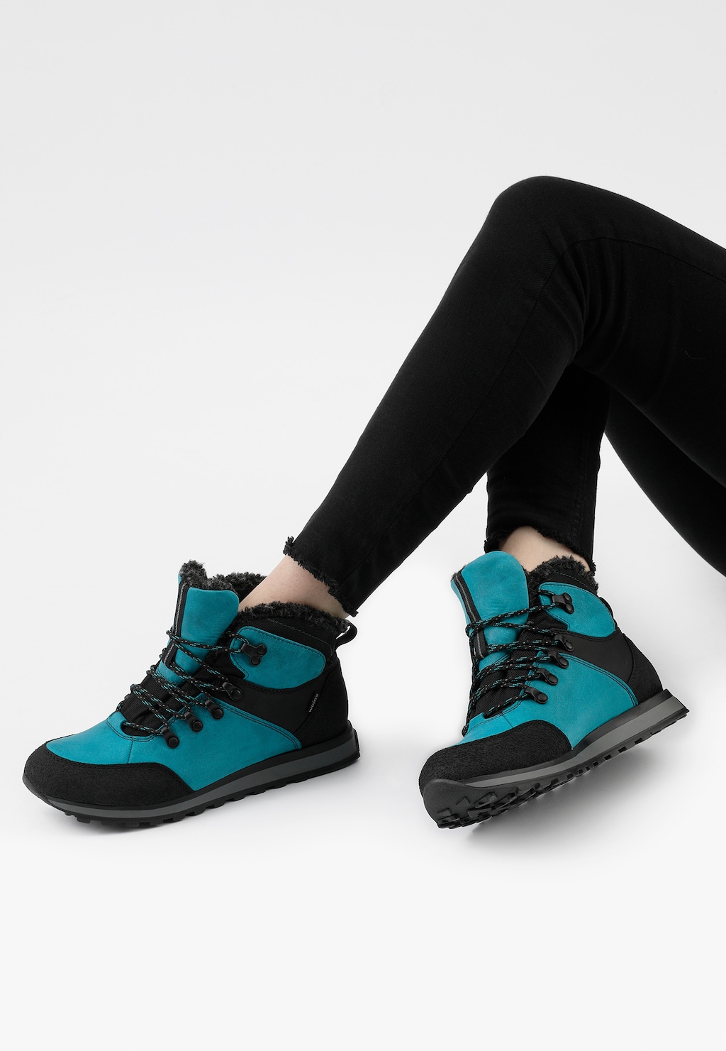 Netradičné členkové čižmy v dvojfarebnom prevedení 64016-87 Widok 8