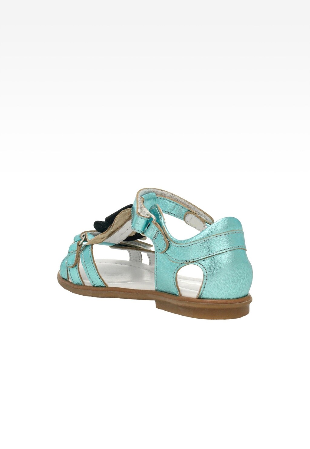 Sandały BARTEK 19182038, dla dziewcząt, zielony Widok 4