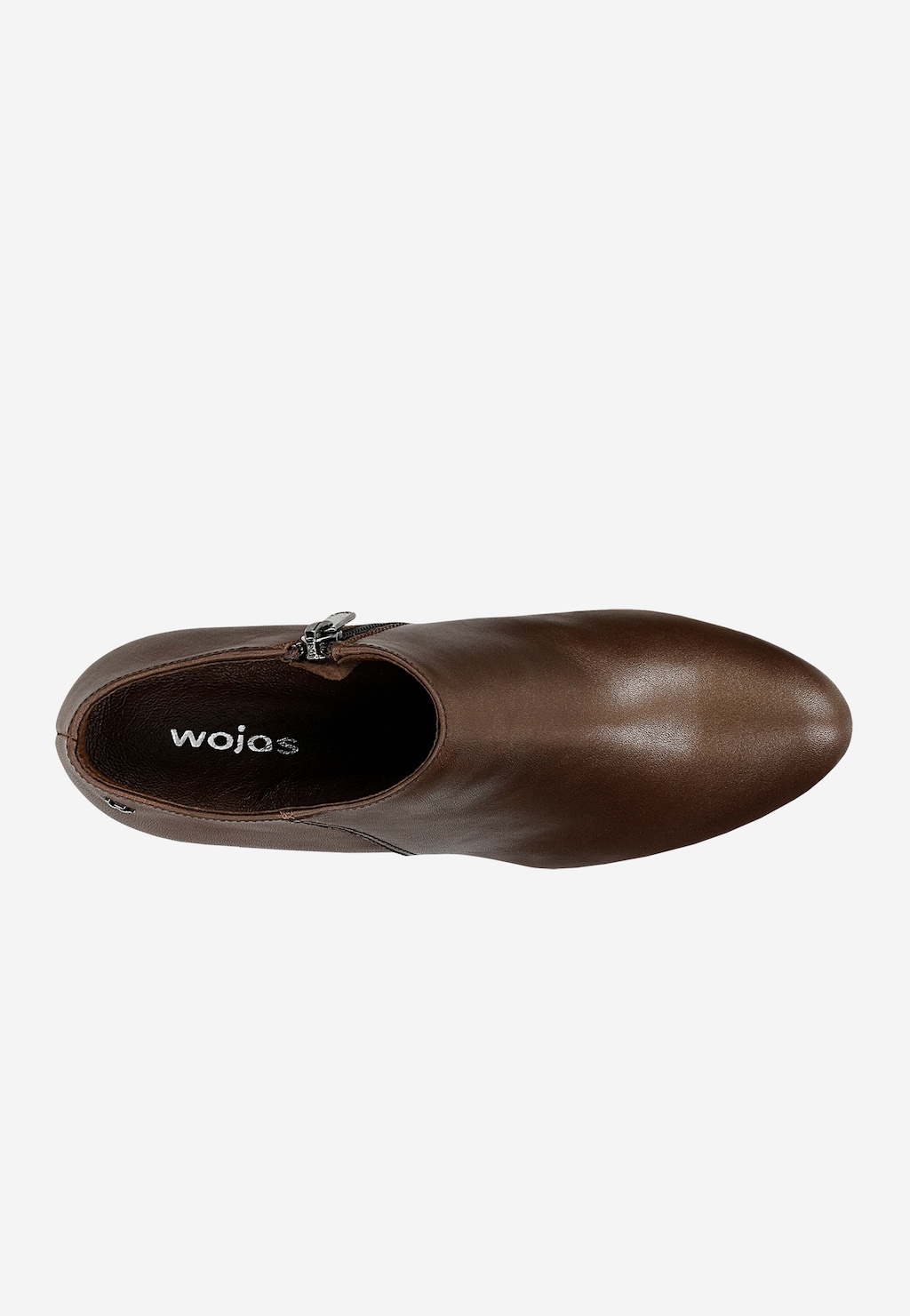 Pantofi maro din piele cu toc pentru femei 9495-52 Widok 4